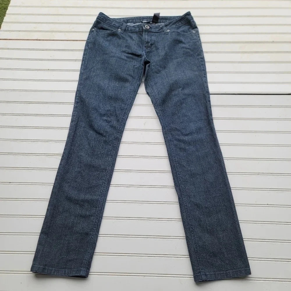 City Streets Jeans Women's Stretch Mid Rise Dark Wash Casual Basic 33x31 Sz 11